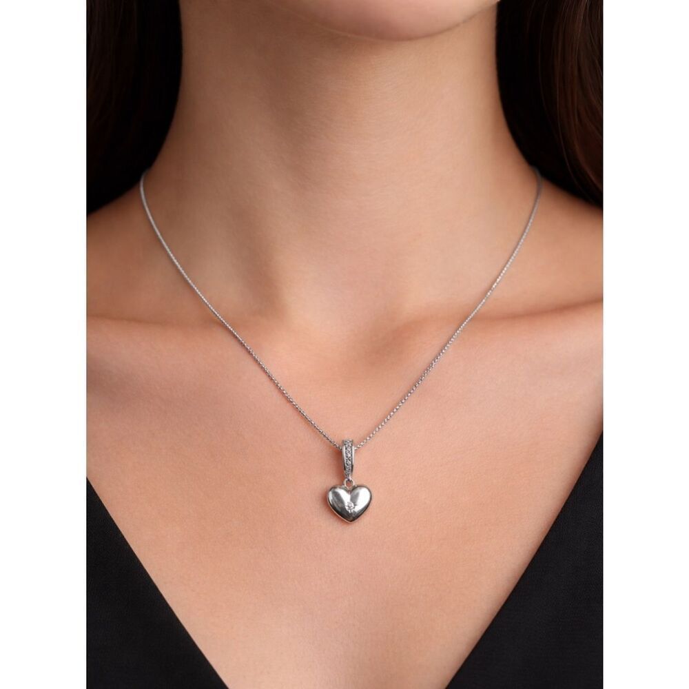 Pandora ALE 925 Sterling Silver “Always Be In My Heart” Openable Locket Necklace